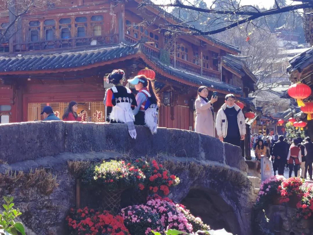 來麗江古城，感受花團(tuán)錦簇、欣欣向榮